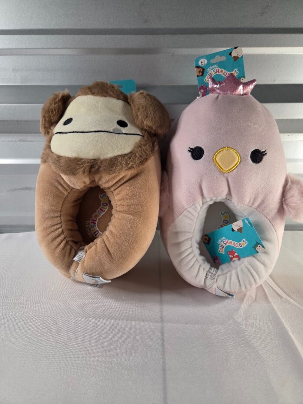 NWT Bundle Squishmallows Kids Slippers Size 6-7 Plush Character